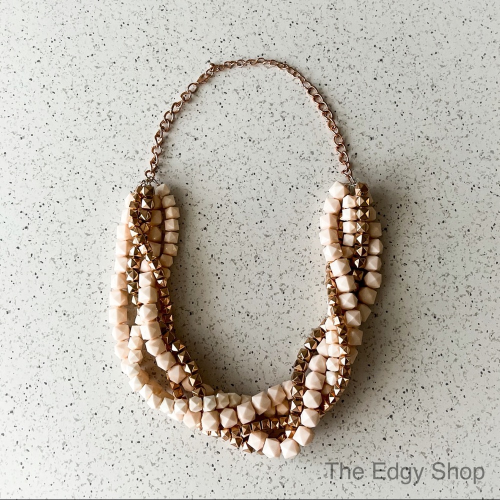 Sophia & Kate | Geometric Beaded Twist Necklace - Picture 1 of 4